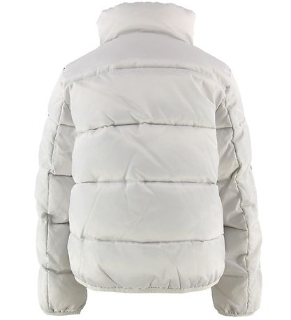 EA7 Puffer Jacket - Nimbus Cloud w. Logo Stripe