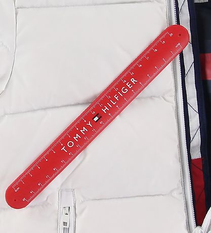 Tommy Hilfiger Daunenjacke - U Reflective Flag - Weiß