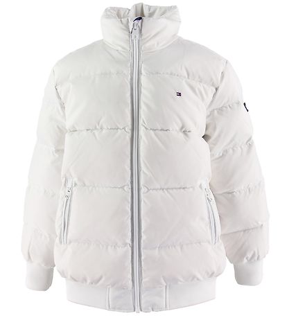 Tommy Hilfiger Daunenjacke - U Reflective Flag - Weiß