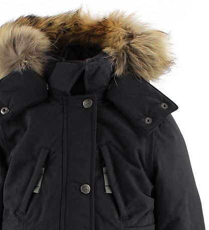 Ver de Terre Down Jacket w. Fur - Black