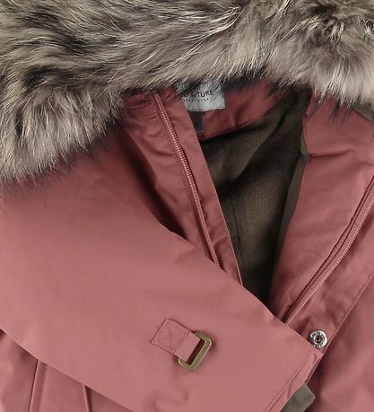 Mini A Ture Winter Coat - Wally Fur - Withered Rose