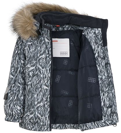 LEGO® Wear Winterjacke - LWJenni - Grau/Weiß