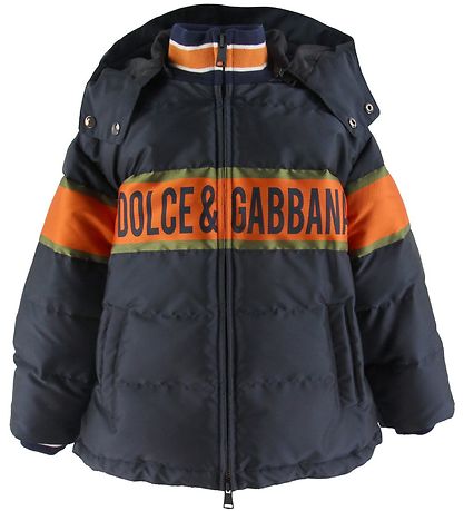 Dolce & Gabbana Dúnúlpa - Dökkblátt M. Appelsína