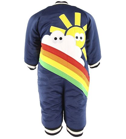 Stella McCartney Kids Padded Snowsuit - Rainbow - Navy