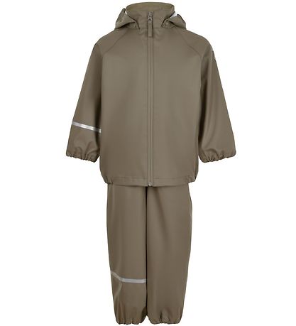 CeLaVi Rainwear w. Suspenders - Recycled PU - Sea Turtle