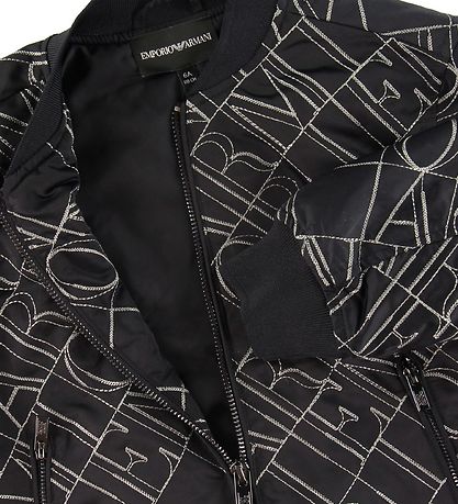 Emporio Armani Jakki - Dökkblátt M. Útsaumur