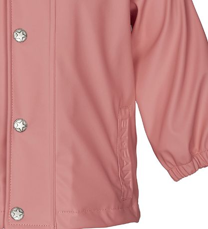 En Fant Rainwear w. Suspenders - PU - Old Rose