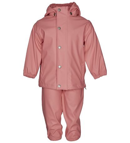 En Fant Regnföt M. axlaböndum - PU - Gamalt Rose