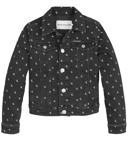 Calvin Klein Denim Jacket Mini Monogram Mini Monogram Stretc KW GR