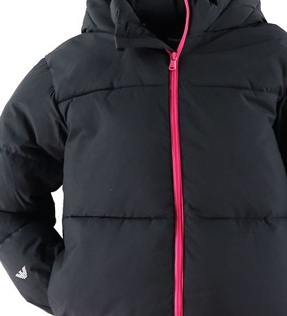Emporio Armani Vadderad jacka - Svart m. Vit/Rosa