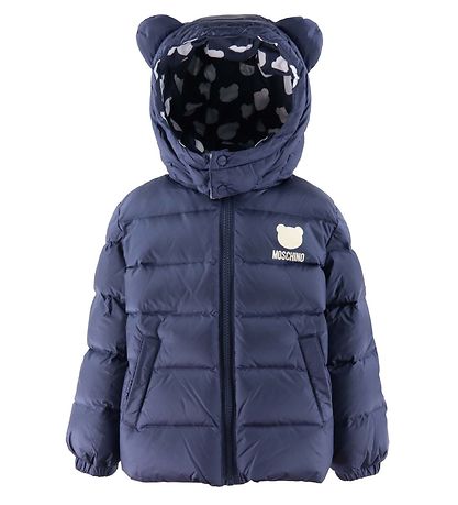 Moschino Down Jacket - Blue Navy w. White