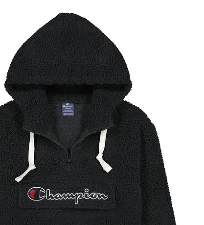 Champion Fashion Hoodie Plys Half Zip Up Black KW IE