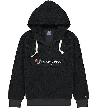 Champion Fashion Hoodie - Plys - Half Zip-Up - Black