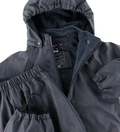 CeLaVi Regnföt M. Flís - Endurvinna PU - Dark Dökkblátt
