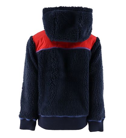 Napapijri Fleece Jumper - Teide 1 - Blue Marine w. Red