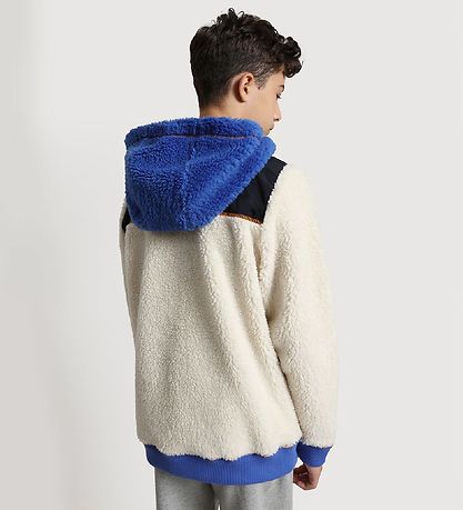 Napapijri Fleecepullover - Teide 1 - Whitecap Grau/Blau