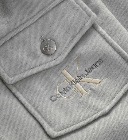Calvin Klein Mantel - Hellgrau-Meliert