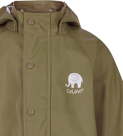 CeLaVi Rainsuit - PU - Khaki