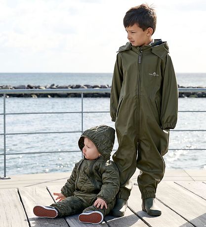 Ver de Terre Rainsuit - PU - Dark Moss