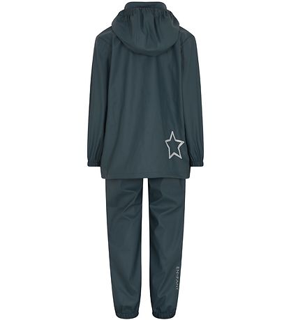 En Fant Regnföt M. axlaböndum - PU - Dark Slate