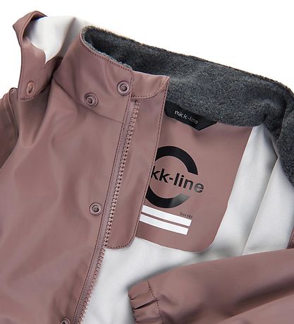 Mikk-Line Rainwear w. Suspenders - PU - Recycled - Burlwood
