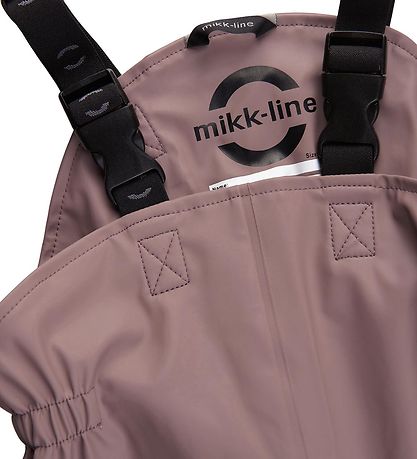 Mikk-Line Rainwear w. Suspenders - PU - Recycled - Burlwood