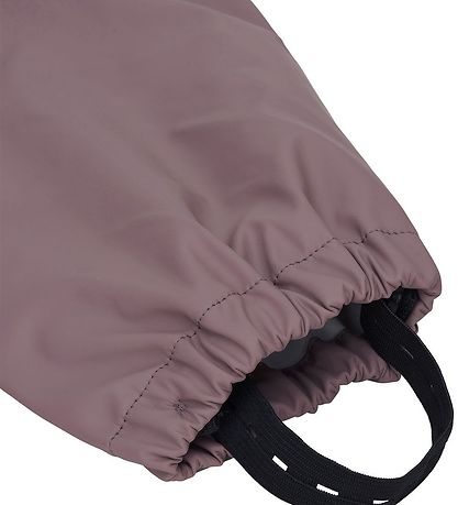 Mikk-Line Rainwear w. Suspenders - PU - Recycled - Twilight Mauv