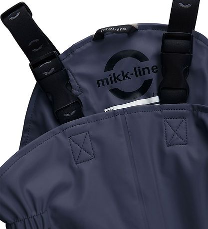 Mikk-Line Rainwear w. Suspenders - PU - Recycled - Blue Nights