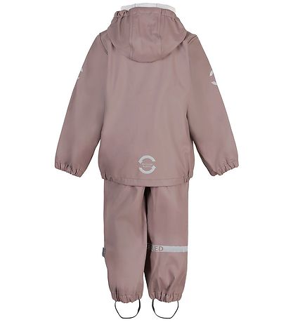 Mikk-Line Rainwear w. Suspenders - PU - Recycled - Adobe Rose