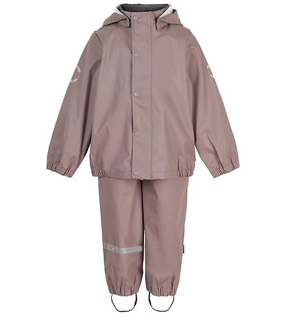 Mikk-Line Rainwear w. Suspenders - PU - Recycled - Adobe Rose