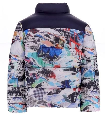 Tommy Hilfiger Puffer Jacket - Rwb Collage Pouf - White All-Over