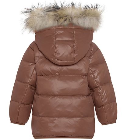 Ver de Terre Down Jacket w. Fur - Brownie