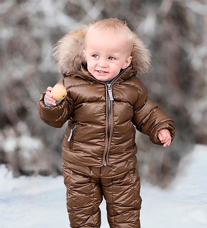 Ver de Terre Down Jacket w. Fur - Brownie