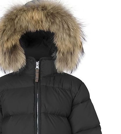 Ver de Terre Down Jacket w. Fur - Black