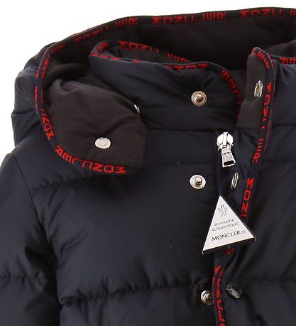 Moncler dunjacka - Dunjacka - Marinblå m. Röd