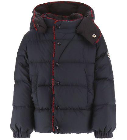 Moncler dunjacka - Dunjacka - Marinblå m. Röd