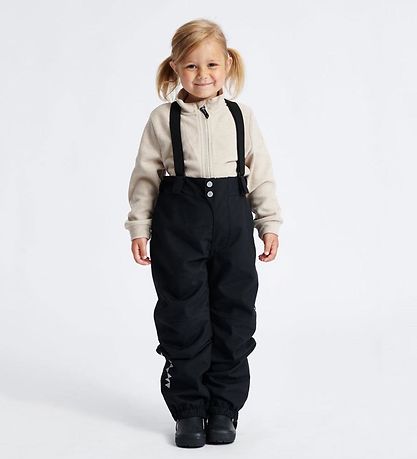 Isbjrn of Sweden Shell pants w. Suspenders - Hurricane - Black