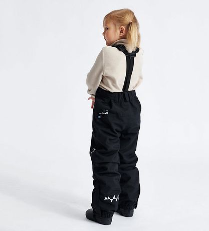 Isbjrn of Sweden Shell pants w. Suspenders - Hurricane - Black