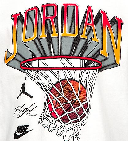 Jordan T-shirt - Hoop Style - White w. Print