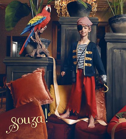Souza Costume - Pirate - Robert - Black/Red