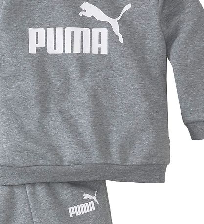Puma Sweat Set - Minicats ESS Crew Jogger - Medium Grey