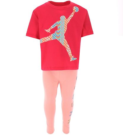 Jordan T Shirt Leggings Filles Bff Blanchi Coral