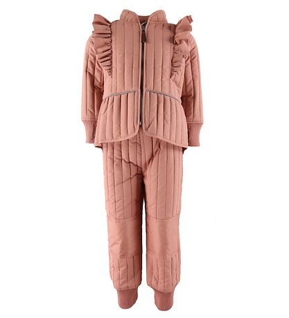 En Fant Thermokleidung - Alt Rose m. Rüschen