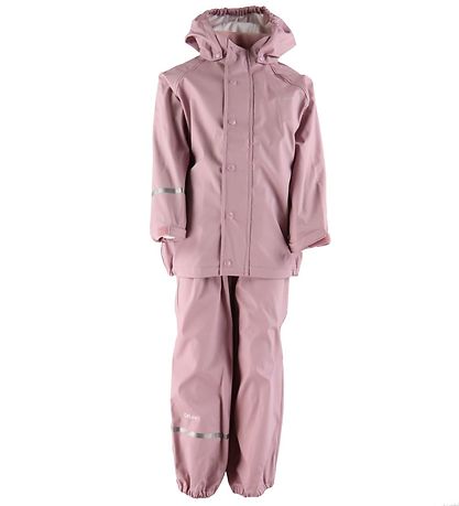 CeLaVi Rainwear w. Suspenders - PU - Mauve Shadow