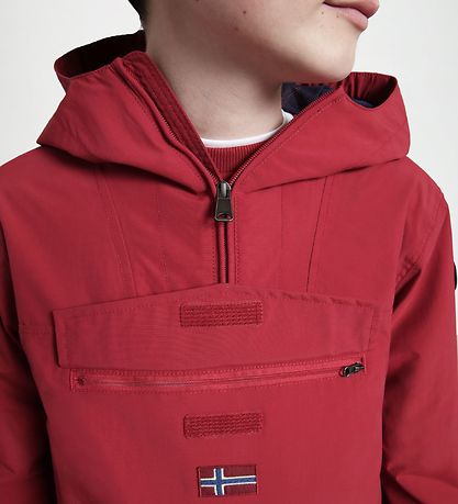Napapijri Lightweight Jacket - Rainforest Anorak - Old Red