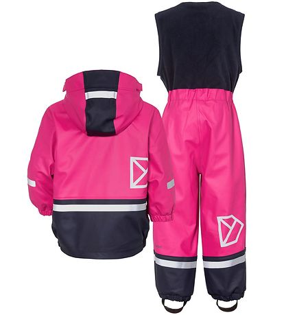 Didriksons Regnkläder m. Foder - PU - Boardman - Plast Rosa