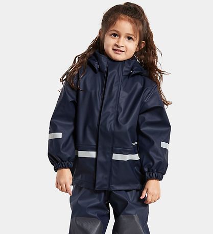 Didriksons Regnkläder m. Foder - PU - Boardman - Marinblå