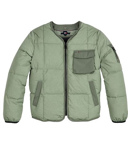 Tommy Hilfiger Vadderad jacka - Avtagbar luva - Spring Olive
