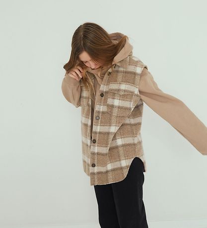 Designers Remix Väst - Ull/Polyester - G Jayden - Beige Rutig