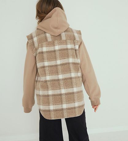Designers Remix Väst - Ull/Polyester - G Jayden - Beige Rutig